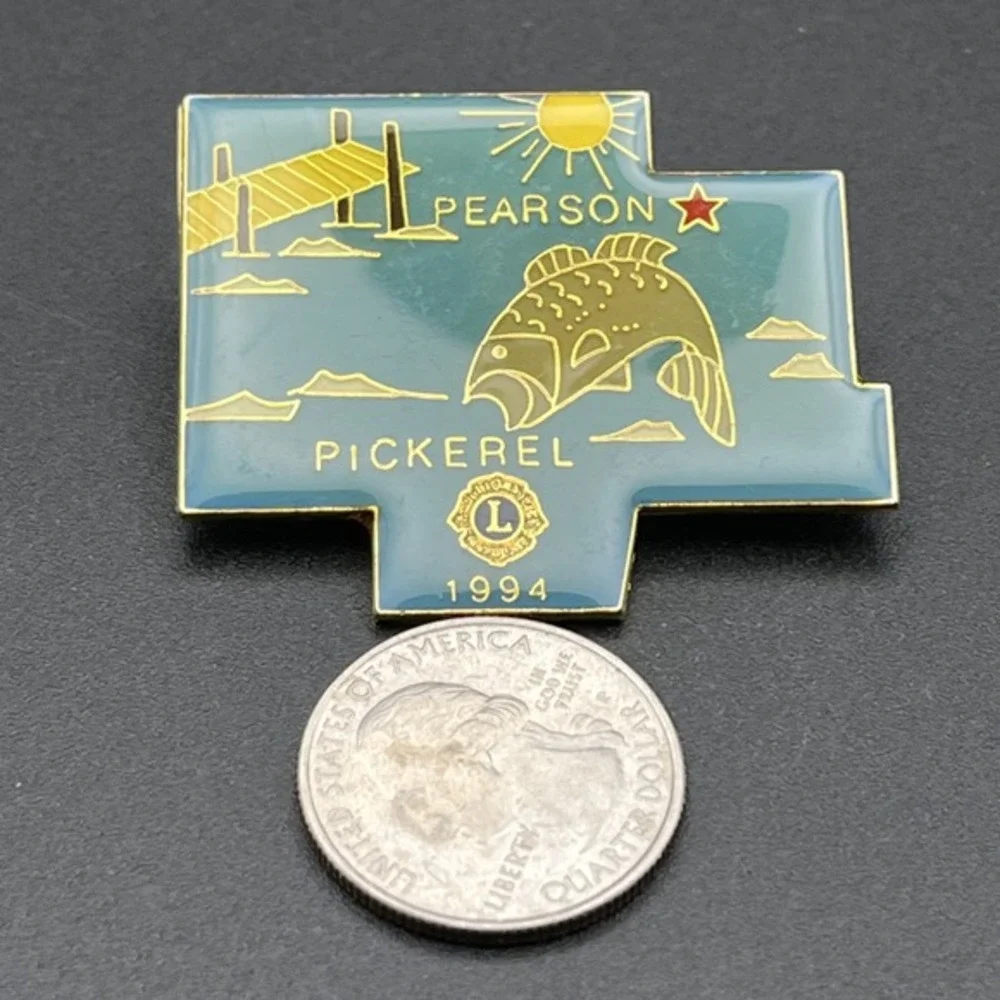 Lions Club Pearson Pickerel‎ 1994 Lapel Hat Pin